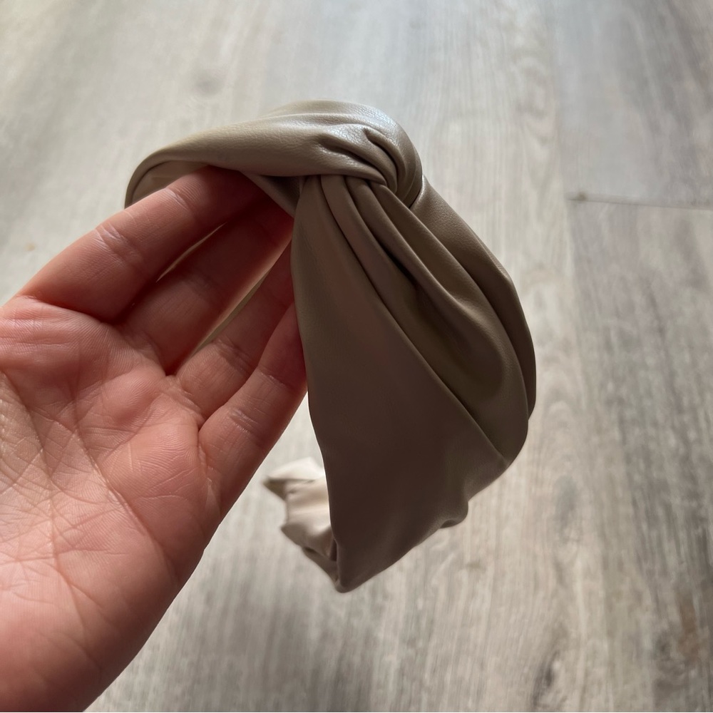 Faux Leather Knot Headband
